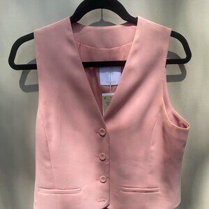 NWT MANGO Pink Sleeveless Pink Suit Medium